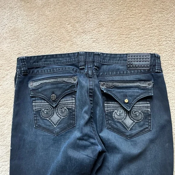 Affliction Jeans Affliction Mens Ace Black Premium Acid Wash